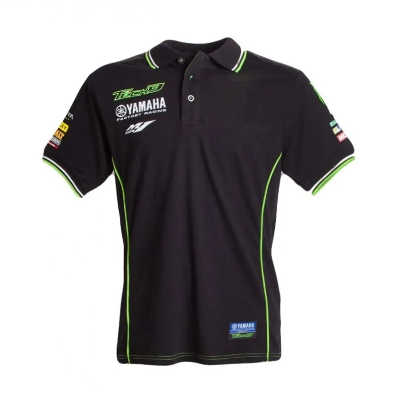 

Free shipping 2018 moto gp Tech 3 for Yamaha Moto GP Racing Team Polo Shirt Factory Racing Chemise Polo