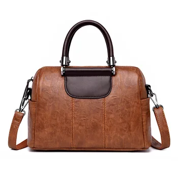 

Genuine Leather Women's Handbags Fashion Patchwork Ladies Shoulder CrossBody Bag Messenger Bags Big Size Women Bags Tote Bag