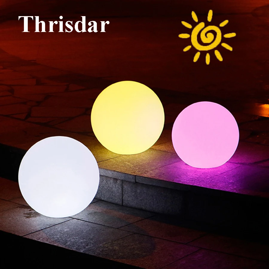 Thrisdar 7 цветный фонасветильник диаметр 20 см 25 30 IP65 наружный ландшафт патио двор