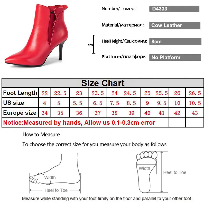 Европа зима-осень Для женщин модные острый носок тонкий высокий каблук красные ботильоны от Челси женский из натуральной кожи в римском стиле сапоги
