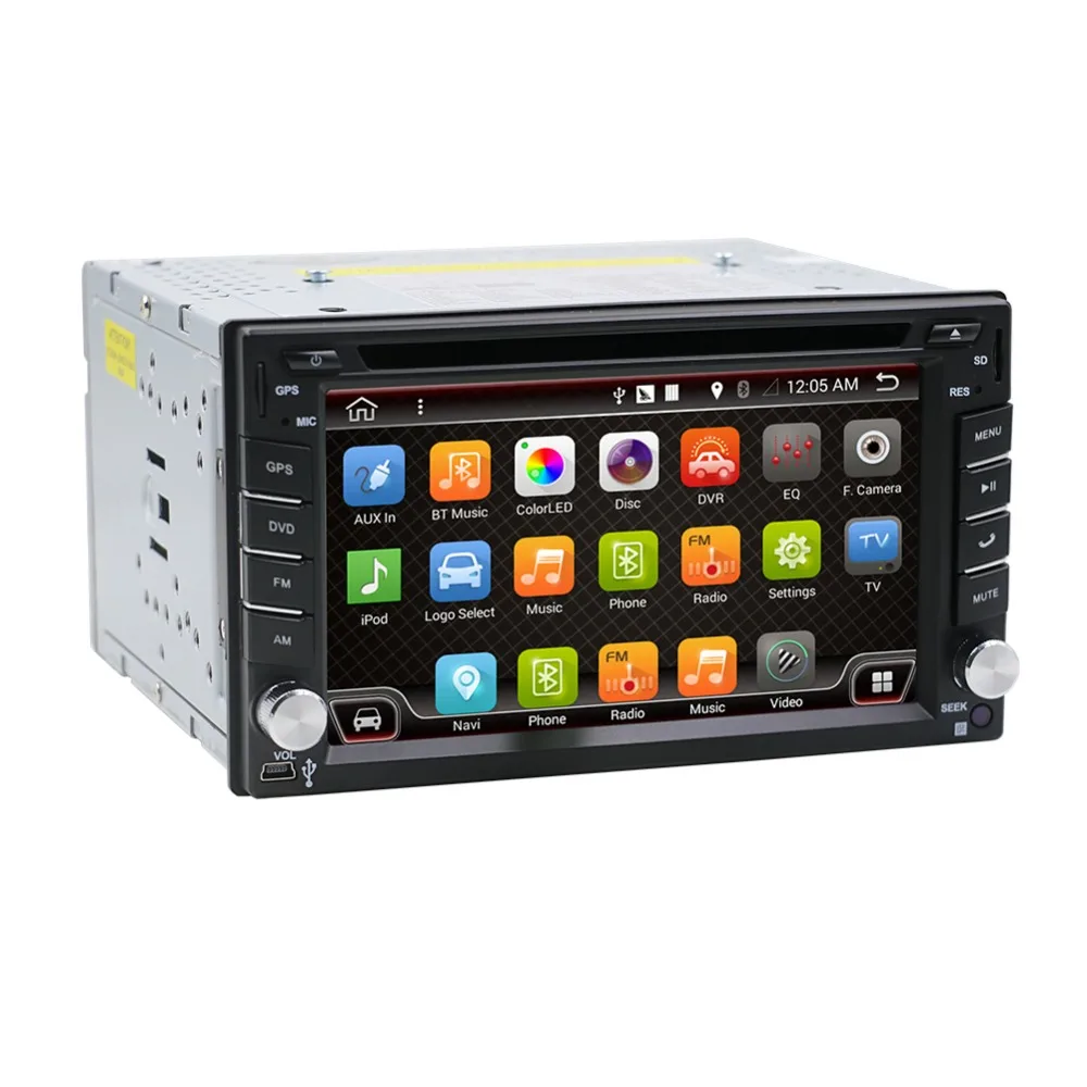 Android 7,1 Автомагнитола 6,2 дюймов 2din DVD gps навигация Bluetooth USB 2 din универсальный для Nissan VW Toyota peugeot плеер