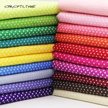 CMCYILING/хлопковая ткань с принтом в горошек для шитья платьев, рубашек, кукол 100 см* 148 см