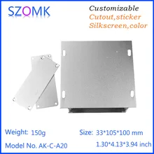 SZOMK customized extrusion aluminum material connecting box rover housing shell 33*105*100mm