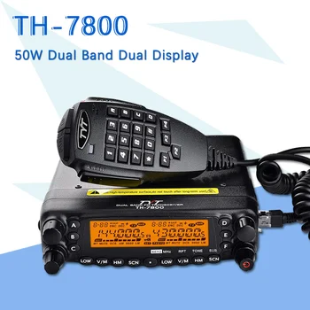 

Dual Band TYT TH-7800 Radio Unit USB Programming Cable 50W LCD Dual Display Car Truck AM/FM Radio Mobile