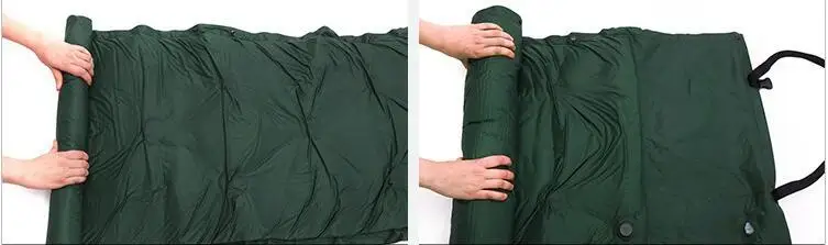 Água com Travesseiro ao ar Livre Pad à Prova Único Acampamento Piquenique Tenda Cama Inflável Almofada Colchão Macio Dobrável Dormir Mat d' 12 dormir mat pad à prova d' água com travesseiro