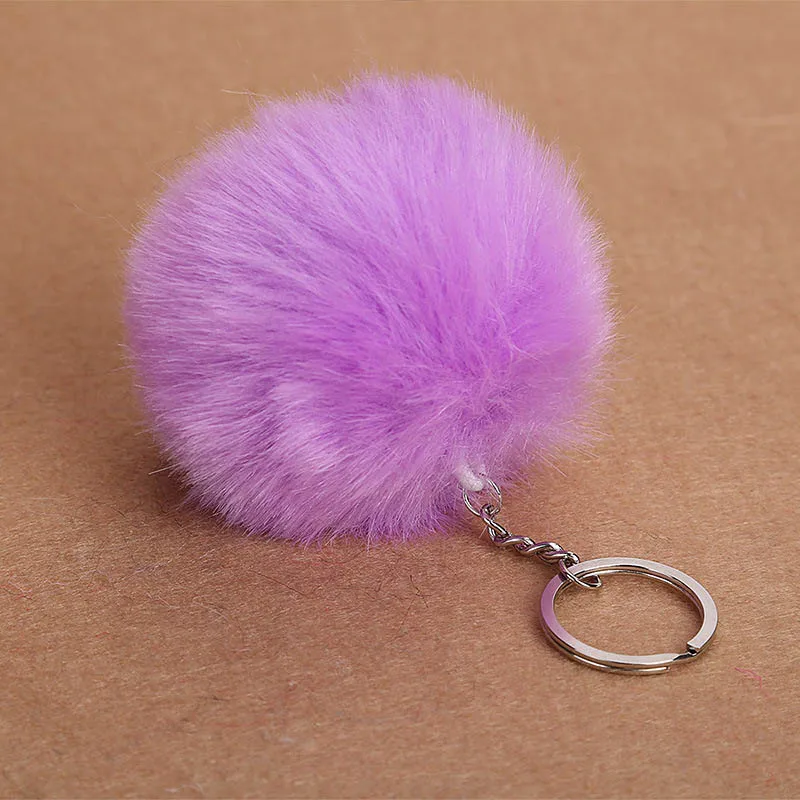 Cute unicorn Pom Pom Kids Girls Plush pom Soft Stuffed Toys Key Pendant Kids Toys Gift Girls Bag Key Chain Hang Pendant