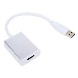 USB 3,0 конвертер HDMI Кабель-адаптер Алюминий сплав корпус мужчин и женщин видео адаптер для настольных ноутбуков Тетрадь