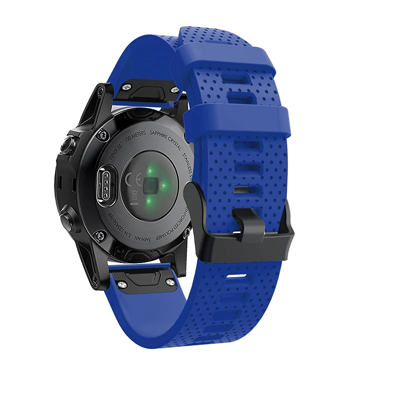 26 22 20 мм ремешок для garmin fenix 5 5X 5S Plus 3 3HR часы Quick fit Силиконовый Easyfit наручные часы ремешок для garmin fenix 5x5 5S