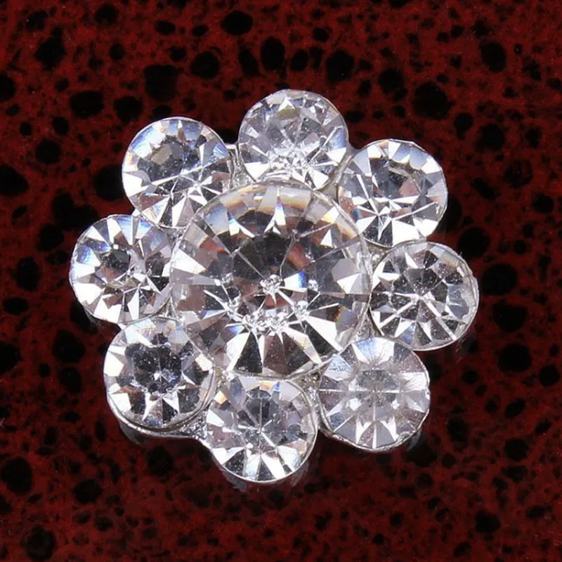 30pcs/Lot 12.5MM Round Rhinestone Button Flatback Crystal Rhinestone