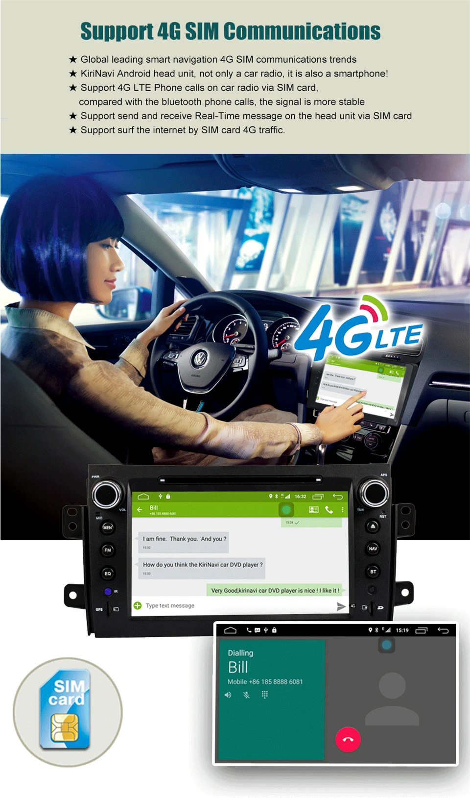 Top KiriNavi Octa core 4G LET android 7 car radio for Suzuki SX4 multimedia system 2006 - 2011 support 4K Video 4G 3