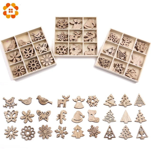 Creativo Mini Trucioli di Legno FAI DA TE Di Natale Ornamenti In Legno FAI DA TE Creativo Mini Trucioli di Legno FAI DA TE Di Natale Ornamenti In Legno FAI DA TE