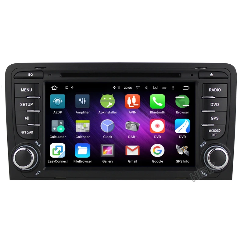 Flash Deal 2 GB RAM Android 7.1.2 Car DVD Radio Player for AUDI A3 2002-2011 S3 RS3 with WiFi Bluetooth GPS Navigation Stereo 4