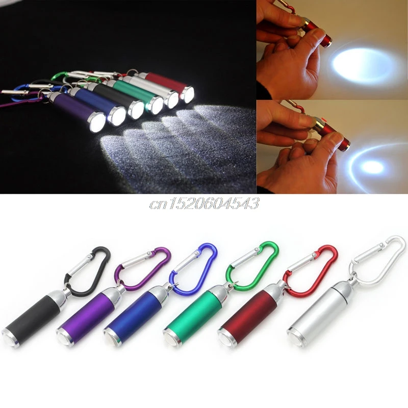 

Mini Pocket LED Flashlights Portable Keychain Keyring Handy LED Light Camping Flashlight Torch Lamp Lights S02 Dropship