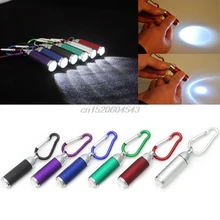 Mini Pocket LED Flashlights Portable Keychain Keyring Handy LED Light Camping Flashlight Torch Lamp Lights S02 Dropship