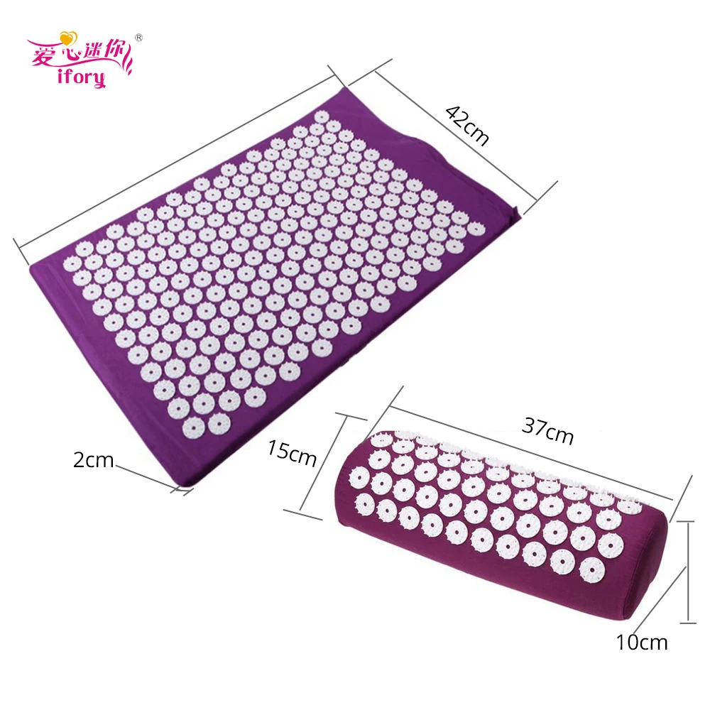 Ifory Acupuncture Massage Cushion Sets Pillow Effective Relief Back Pain Neck Pain Acupuncture Spike Yoga Mat Pin Pad/Yoga Mat Ifory Acupuncture Massage Cushion Sets Pillow Effective Relief Back Pain Neck Pain Acupuncture Spike Yoga Mat Pin Pad/Yoga Mat