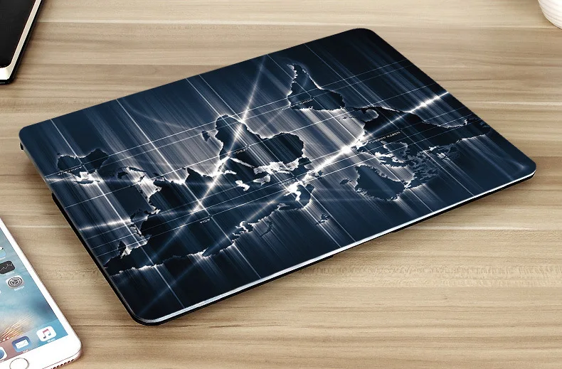 Cartoon World Map Coque for Macbook Air 11 13 Retina 12 13 15 Pro 13 15 2018 2016 Laptop Case PVC Air 13 A1989 A1707 A1990 Cover (6)