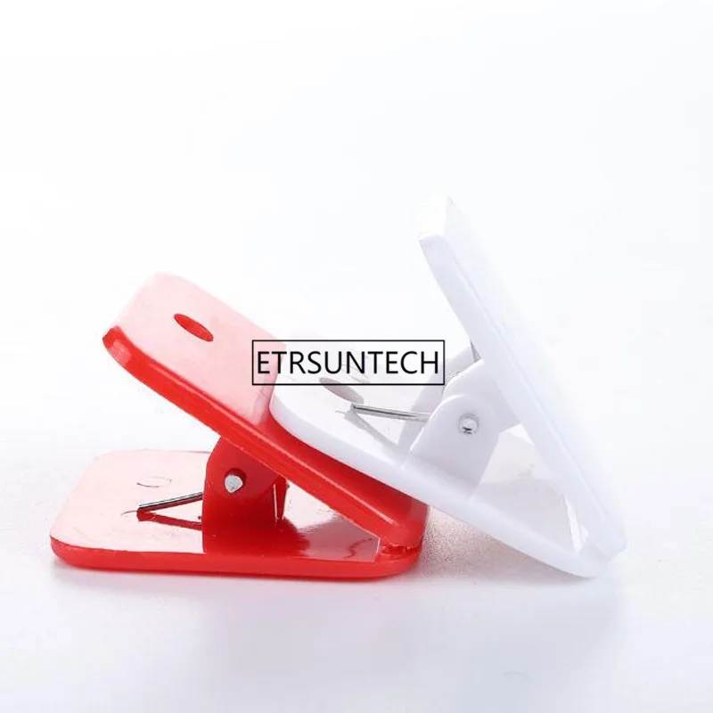 

Square Plastic Clip Bookbinding Binder Clips Multicolor Sewing Knitting Patchwork Clips Random Mix Color