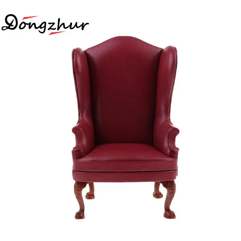 

High Quality Model Toys Miniature Furniture Leather Single / Double Sofa Delicate For 1:6 Doll House Accessories Children Toys