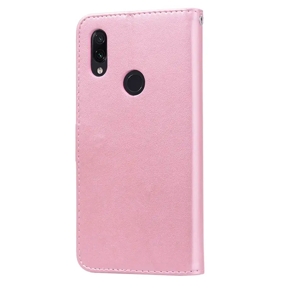 Redmi ملاحظة 7 بو الجلود فليب حالة ل Xiaomi Redmi ملاحظة 7 برو 3D روز نمط محفظة قلابة جراب هاتف ل Redmi 7 Note7 غطاء