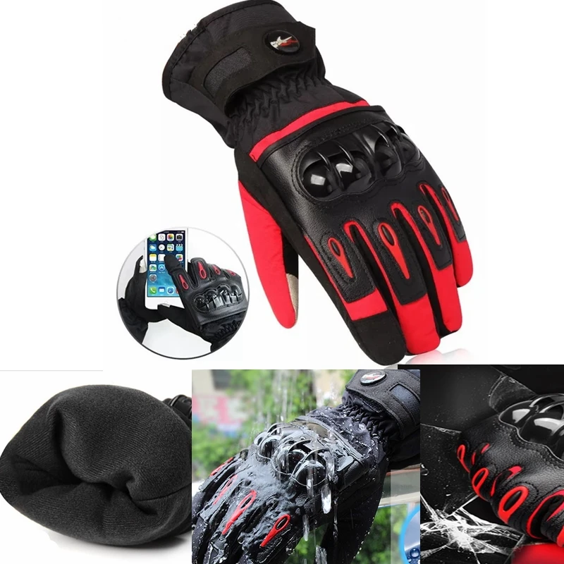 Man And Women Motorcycle Guantes Luvas Biker Gloves Moto Motorcross Full Finger Motorcycle Bicycle Cycling Waterproof Glove (7)