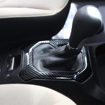

For Jeep Renegade 2015 2016 ABS Shift Gear Position Panel Frame Outlet Decorative Cover Trim Inner Accessories Carbon Fiber Look