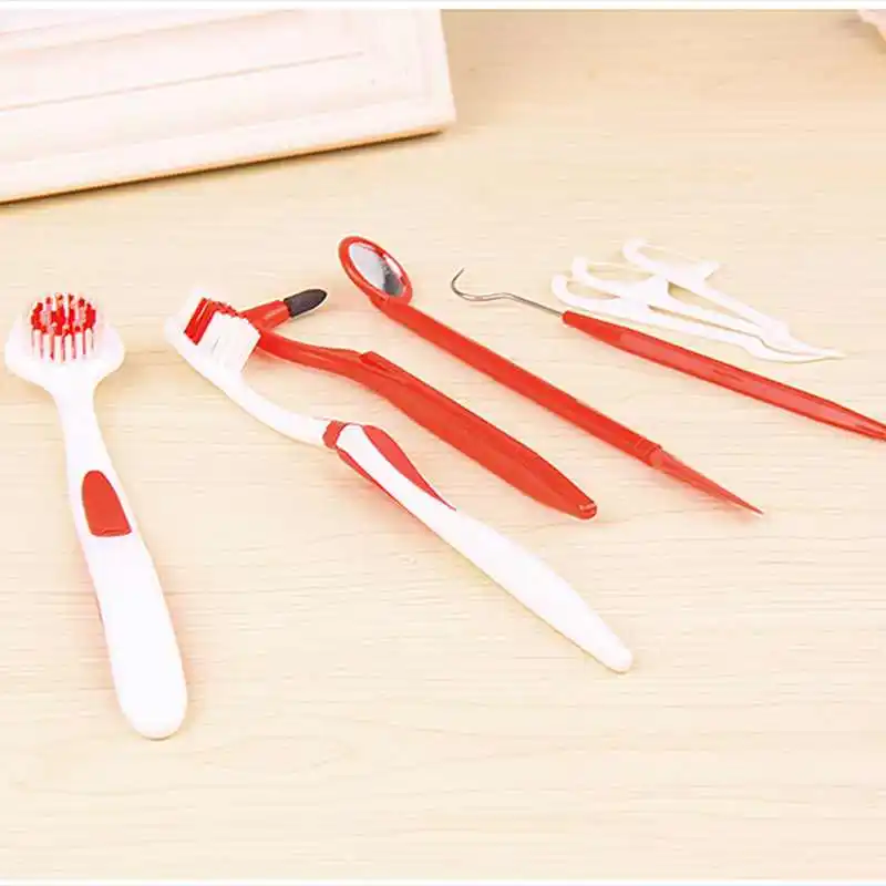 

8Pcs Resin Dental Tool Set Kit Dentist Teeth Clean Hygiene Picks Scaler Mirror Oral Care Dental Explorer Probe Oral Hygiene Tool