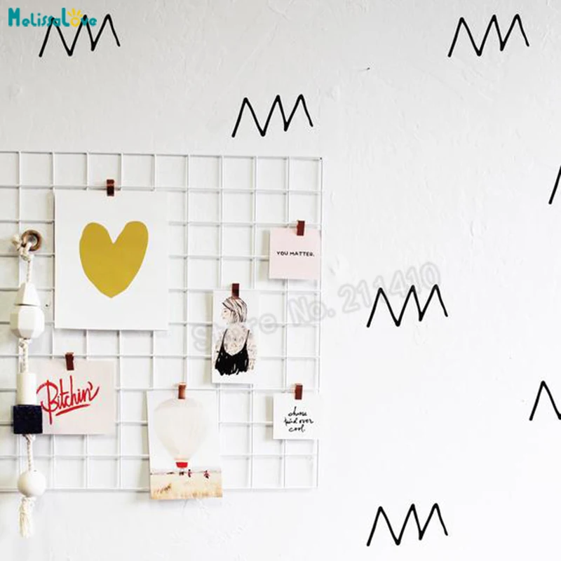 Vinyl Wall Sticker Zig To The Zag Pattern Decals For Kids Baby Room