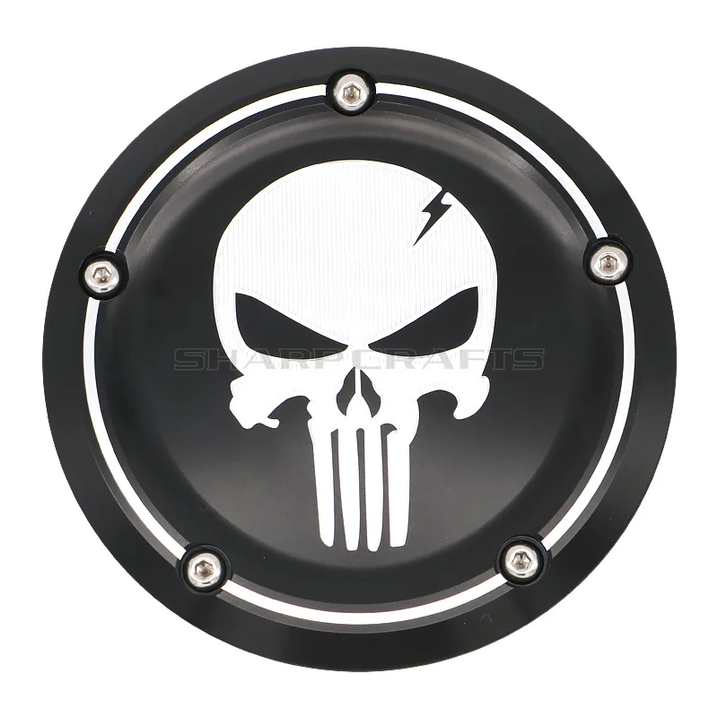 Motorcycle Skull Derby Timer Cover Timing Cover Engine Side Air Cleaner Cover For Harley Street XG500 XG750 - Цвет: Air Cleaner Cover