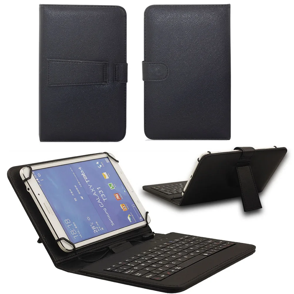 Universal Leather Case Cover with Micro USB Keyboard For 7 inch Android