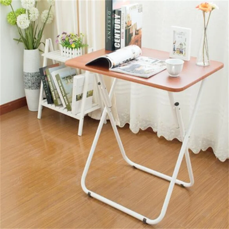 70*50CM Folding Laptop Table Free Installation Notebook Table Portable Mobile Bedside Table Modern Sofa Side Desk