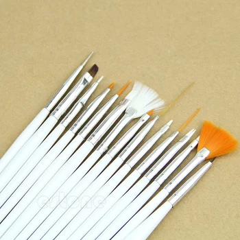 

New 15 Pcs Nail Art Paint Dot Draw Pen Brush for UV Gel DIY Decoration Tool