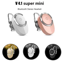 Super Mini stereo bluetooth headset wireless V4.1 bluetooth handfree earphone headphones for iphone Samsung all phone