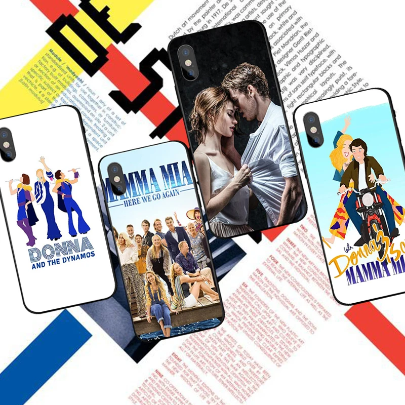 

Mamma Mia! Here We Go Again black soft Silicone phone case for iphone 6 7 8 plus X 5 cover cases for samsung s6 s7 s8 s9 plus