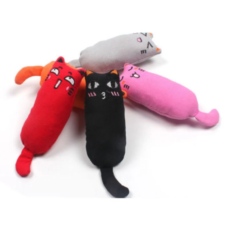 

1Pc Cat toy Cute Interactive Fancy Teeth Tooth Grinding Catnip Thumb Toys Claws Cat Scratcher Chewing Catching Pet Toys Supplies