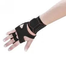 Перчатки для фитнеса с защитой от ладони для тренировок, спортивные перчатки с ремешком на запястье, противоскользящие износостойкие перчатки