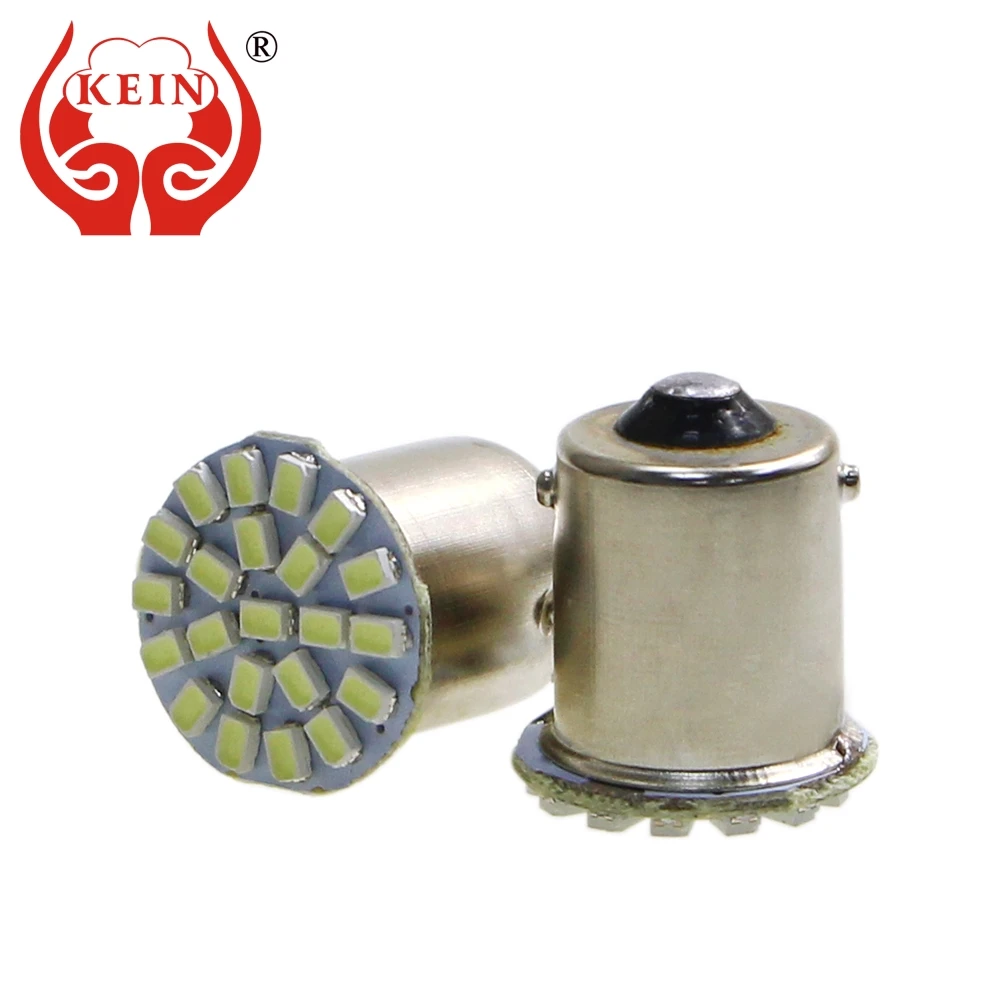 

KEIN 2PCS 1156 P21W led ba15s 3020 22smd led car auto bulbs 12V Auto reverse backup mobiles motorcycle signal lights lamp white