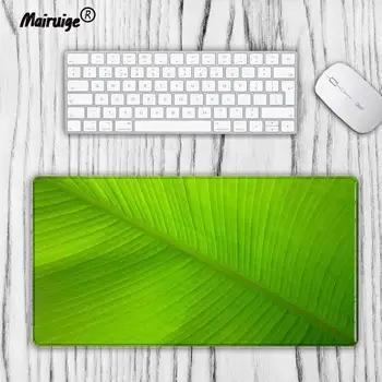 

Mairuige Green Leaf Art Large Game Mouse Pad Rubber Anti-Slip PC Computer XL Digital Mechanical Keyboard Pad for Gaming Mouse