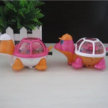 Горячие игрушки Вытяните черепаху флэш черепаха модель животного унисекс назад пластиковая детская игрушка