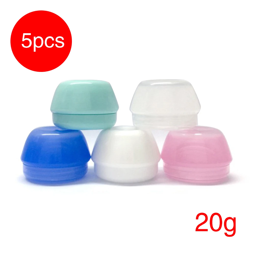 

5pcs Empty Jars Refillable Bottles Cosmetic Jars Makeup Container Small Round Bottle Little Cream Jar Series Perfume Gel Pack