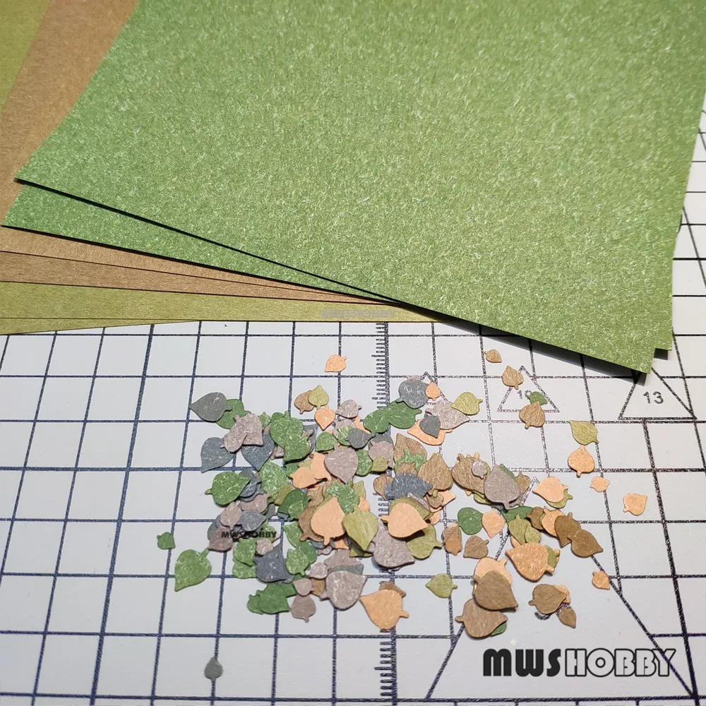 MWS HOBBY S1007 Special Colored Paper for Hobby(12Pcs/Set) Model Modeler Craft tools Modeling Accessory