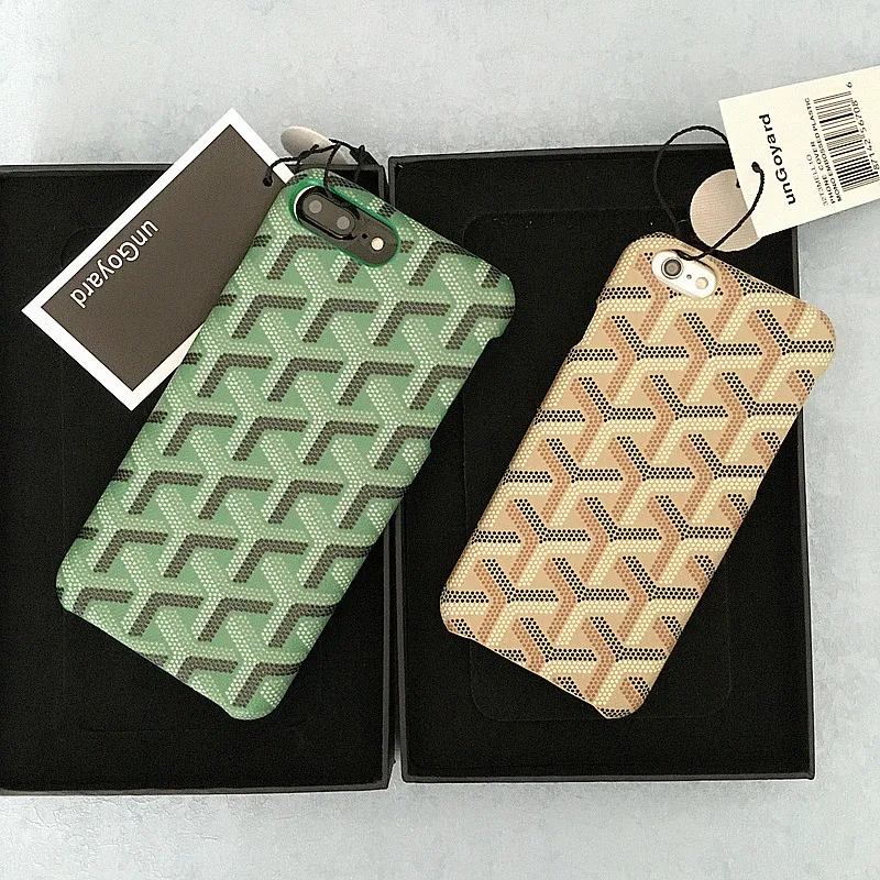 goyard leather phone case