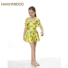 HANYIMIDOO 2017 NEW Arrival Girls Muslim Swimwear Kids Skirt Modest Islamic Bathing Suit Beach Wear Holiday Swimsuit C