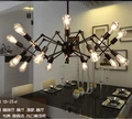 Moderne loft eisen spinne anhänger licht wohnzimmer restaurant retro dekorative hängen lampen-in Pendelleuchten aus Licht & Beleuchtung bei