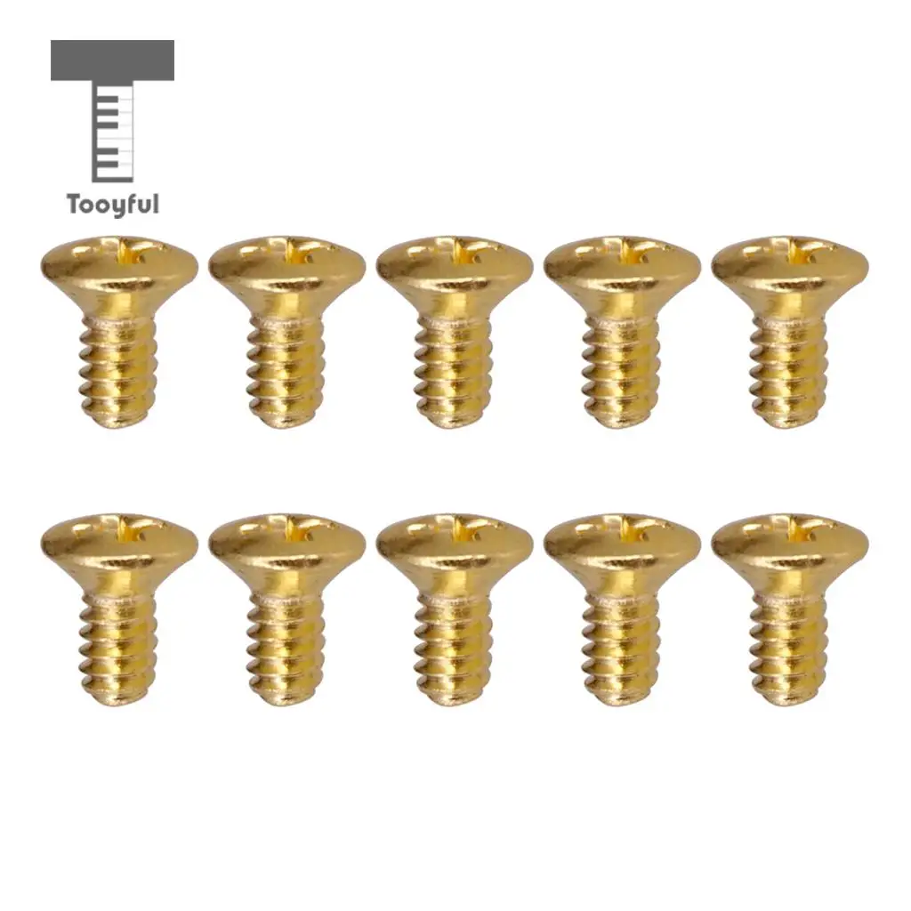 Tooyful 10PCS 5 Way 3 Way Guitar Switch Fixed Screws Nuts Guitar Replacement Black