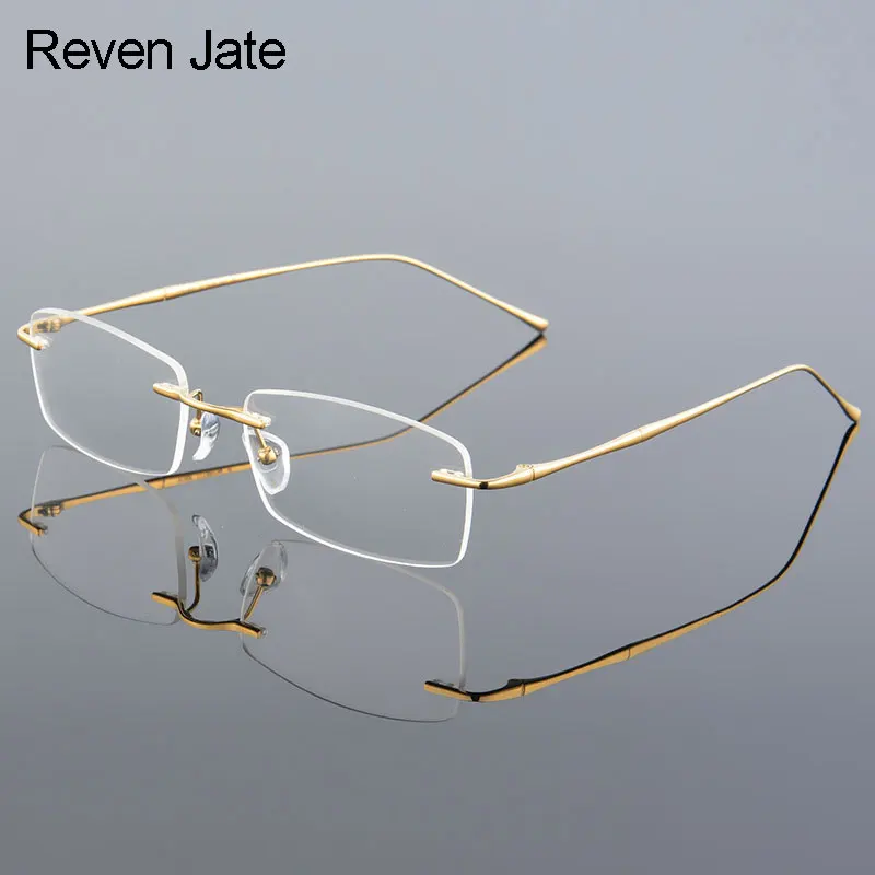 burlarse de Ridículo Preocupado Reven Jate-gafas sin montura para hombre, lentes graduadas ópticas, a la  moda, 632 _ - AliExpress Mobile