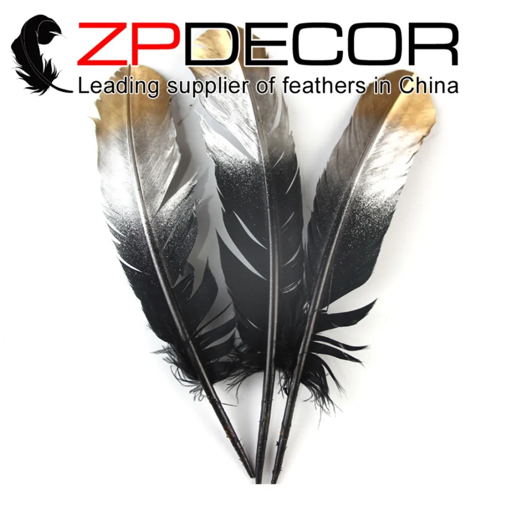 ZPDECOR 200 шт./лот ручная работа крашеные черные и золотые металлические Омбре