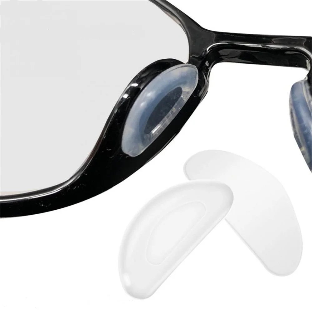 

5 Pair Glasses Nose Pads Adhesive Silicone Nose Pads Non-slip White Thin Nosepads for Glasses Eyeglasses Sunglasses