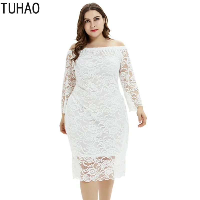 

TUHAO Plus Size 3XL Black White Sexy Elegant Party Dress Bohemian Sundresses Ladies Big Size Dresses Night Club Large Dress BCFS