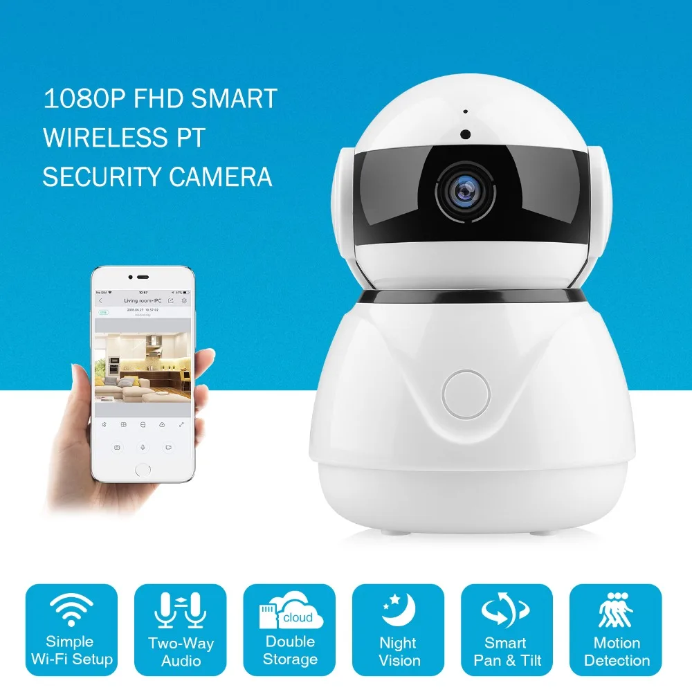 SANNCE IP Camera 1080P HD Smart IP font b Wireless b font Camera CCTV home security