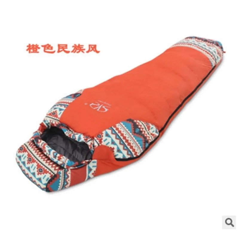 Adult Mummy Goose Down Sleeping lazy bag Outdoor Camping Spring Winter Waterproof Envelope Sleeping Bag Mattress Compression Bag